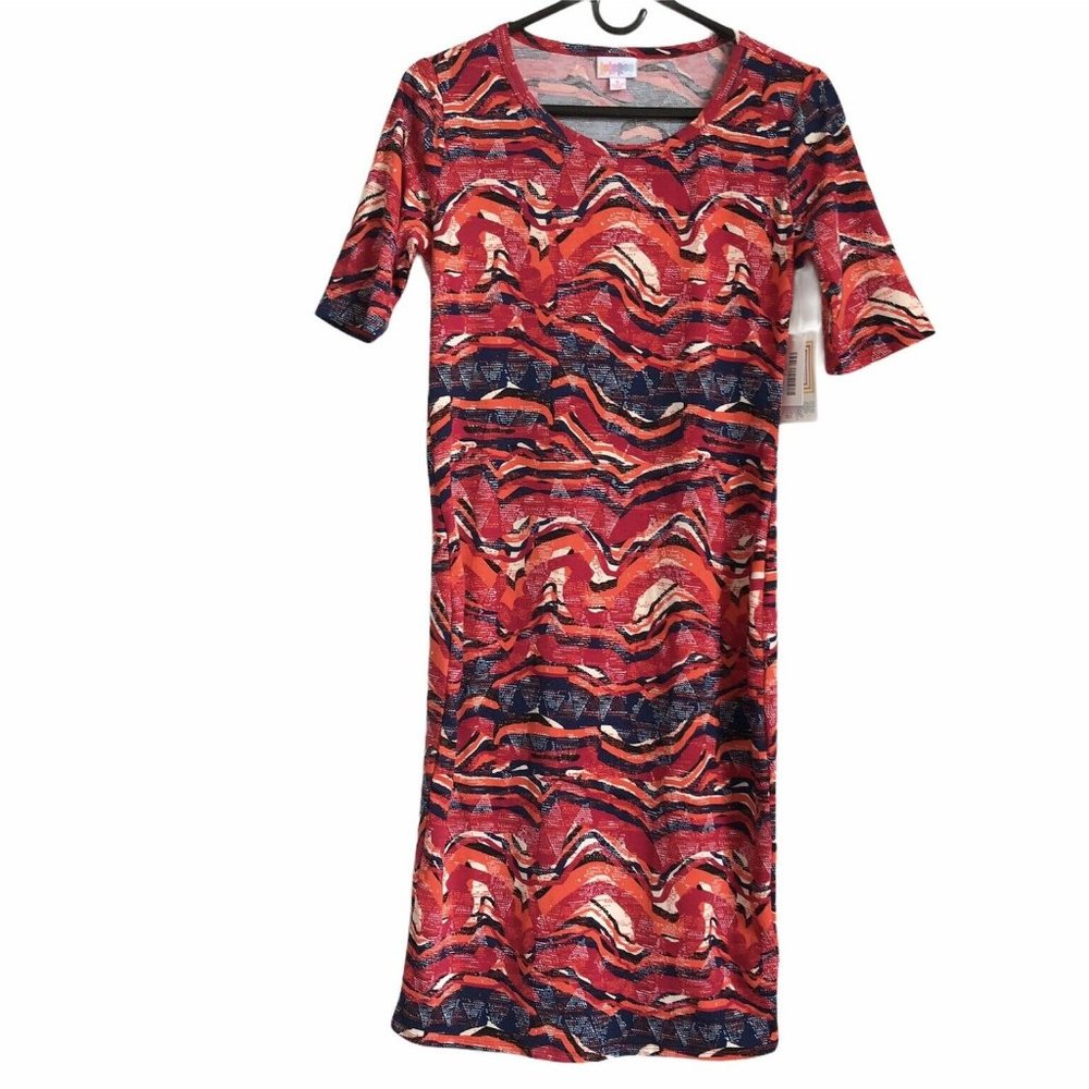 LuLaRoe Julia Multi-color Sheath Pencil Dress